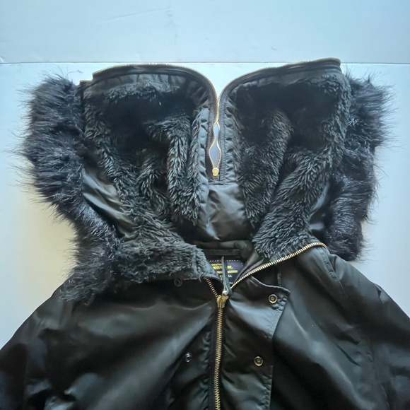 Alpha Industries N-2B Short Waist Black Bomber-Style Parka Size Large - Picture 5 of 14